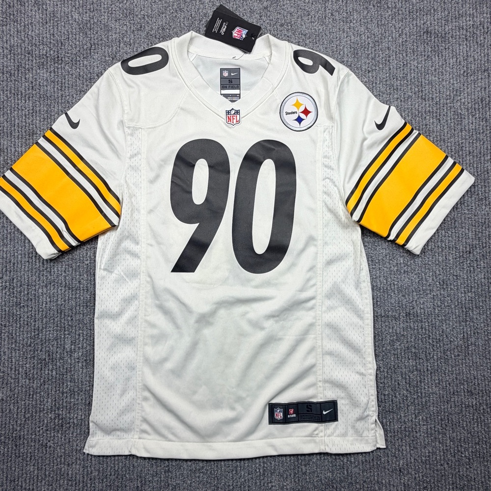 TJ Watt #90 Pittsburgh Steelers Nike Jersey White Men’s Size Small GUC